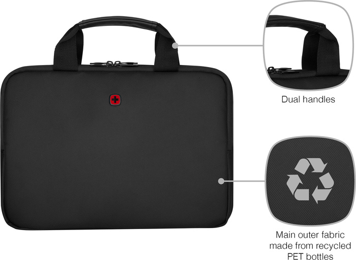 Torba na laptopa do 14" Wenger Modern Business Guyde Sleeve Black, zdjęcie 8