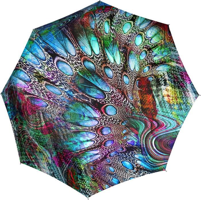 Parasol długi Doppler Fiber Flex Imperial Satin - Pavone, zdjęcie 2