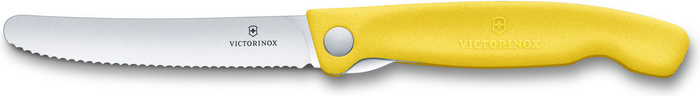 Nóż kuchenny składany Pikutek Swiss Classic Victorinox Żółty, zdjęcie 4