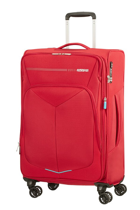 Walizka American Tourister Summerfunk na 4 kołach 67 cm czerwona