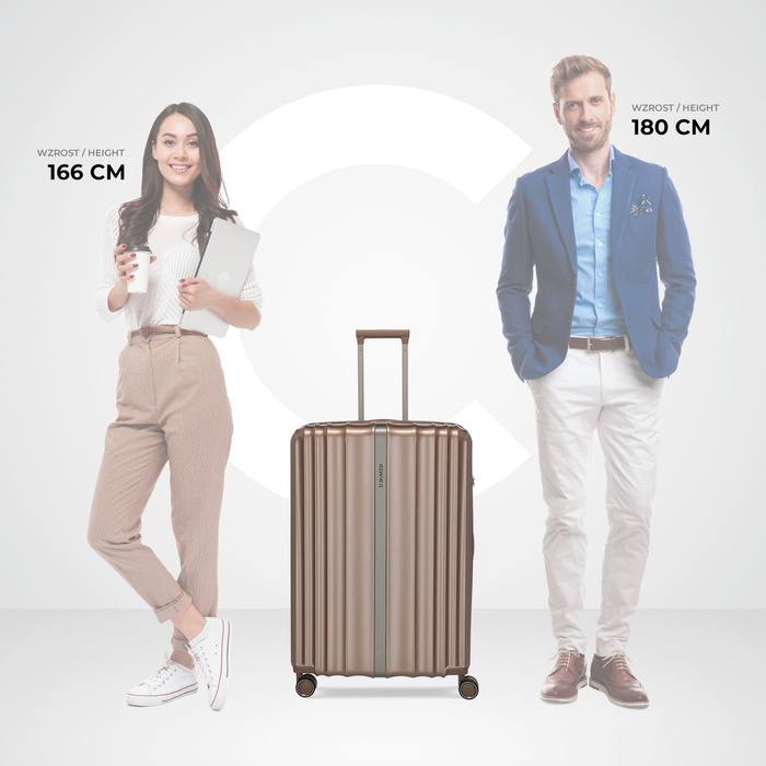 Walizka duża Travelite Paros 77 cm Brązowa, zdjęcie 11