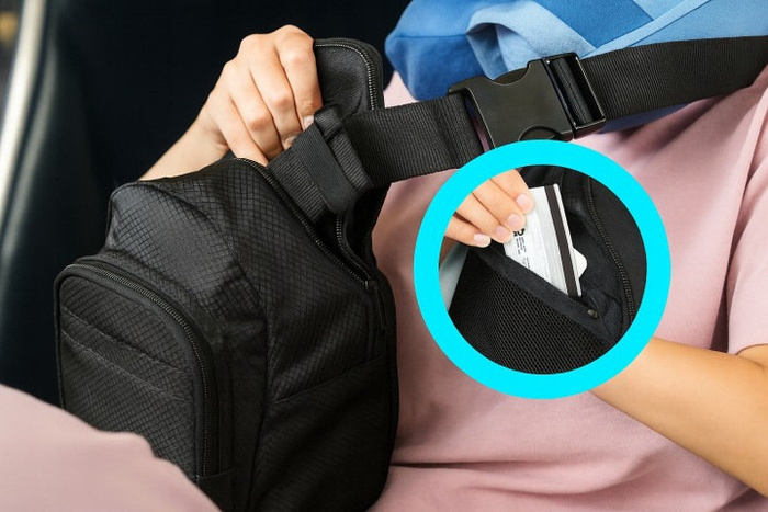 Torba na ramię Cabeau  On-The-Go Sling Pack RFID Szara, zdjęcie 7