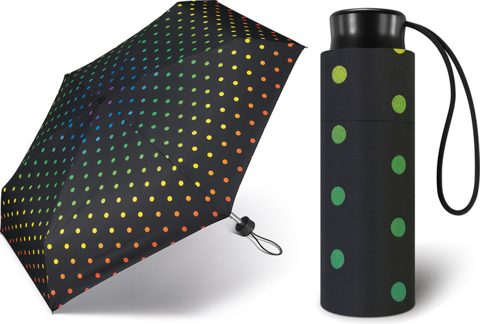Parasol kieszonkowy Happy Rain Rainbow Dots Ultra Mini 43388-04