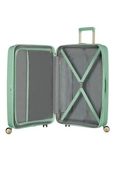 Walizka American Tourister Soundbox 67 cm powiększana ciemno zielona, zdjęcie 2