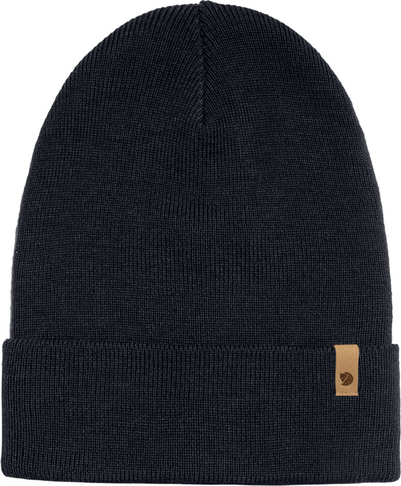 Czapka wełniana Fjallraven Classic Knit Hat - dark navy, zdjęcie 3