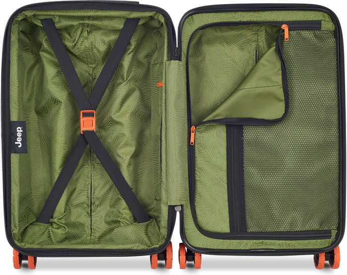 Delsey JEEP Mała zielona walizka kabinowa 55 cm, zdjęcie 3