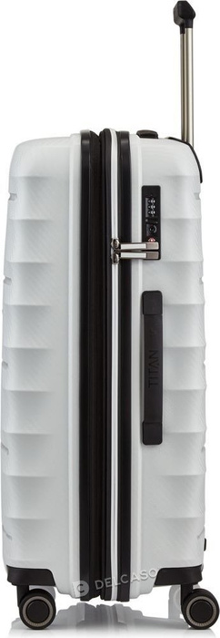 Walizka średnia - poszerzana Titan Highlight 67 cm biała, zdjęcie 5