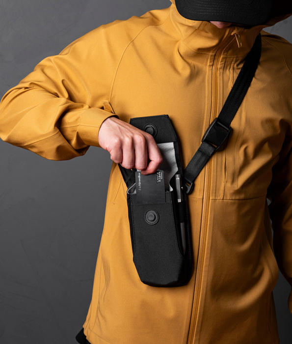 Saszetka na telefon Alpaka Modular Phone Sling V2 Axoflux - Black, zdjęcie 6