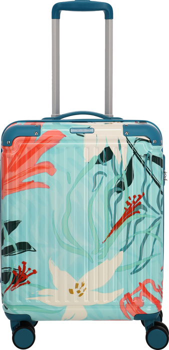 Walizka kabinowa Travelite Cruise Print 55 cm turkusowa lilia, zdjęcie 3