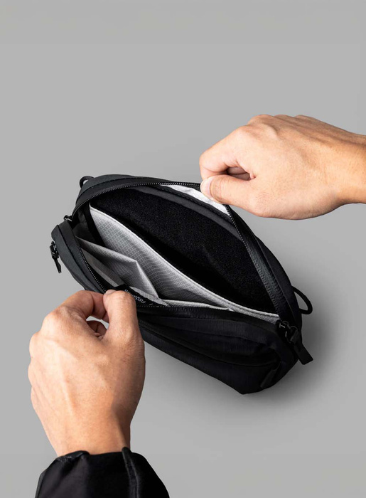 Torba saszetka na ramię Alpaka Flight Sling Mini 1L - Black, zdjęcie 3
