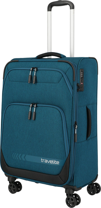 Walizka średnia Travelite Kick off 67 cm Niebieska