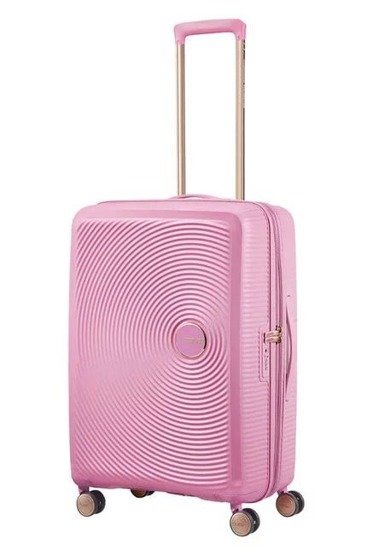 Walizka American Tourister Soundbox 67 cm powiększana jasno różowa