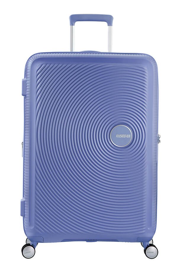 Walizka American Tourister Soundbox 77 cm powiększana niebieska
