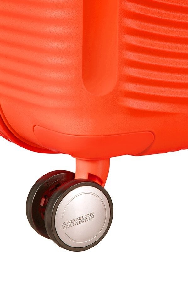 Walizka kabinowa American Tourister Soundbox 55 cm powiększana czerwona