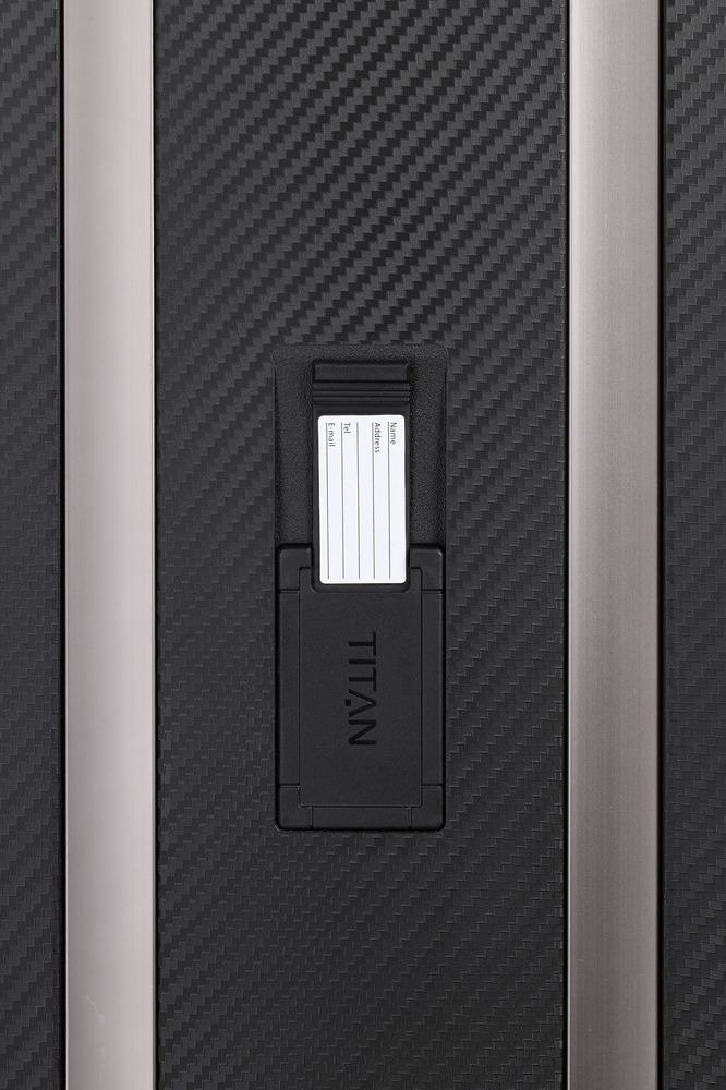 Walizka kabinowa Titan Compax 55 cm mała czarna z USB