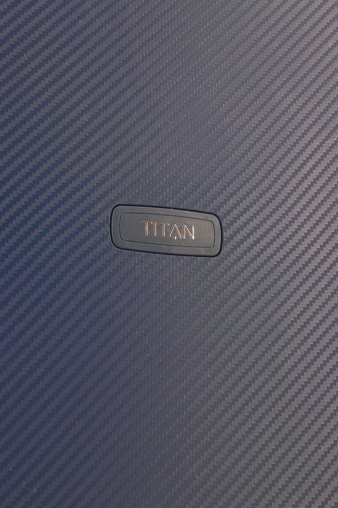 Walizka kabinowa Titan Compax 55 cm mała granatowa z USB